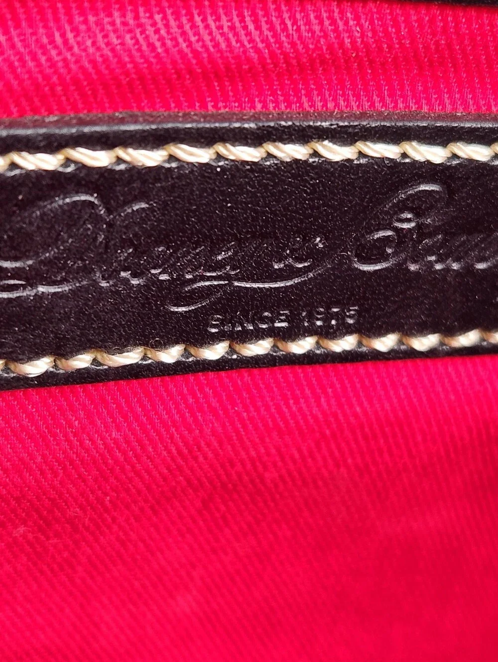 DOONEY & BOURKE Disney Sketch Handbag Black Leather Cross Body Embossed Rare